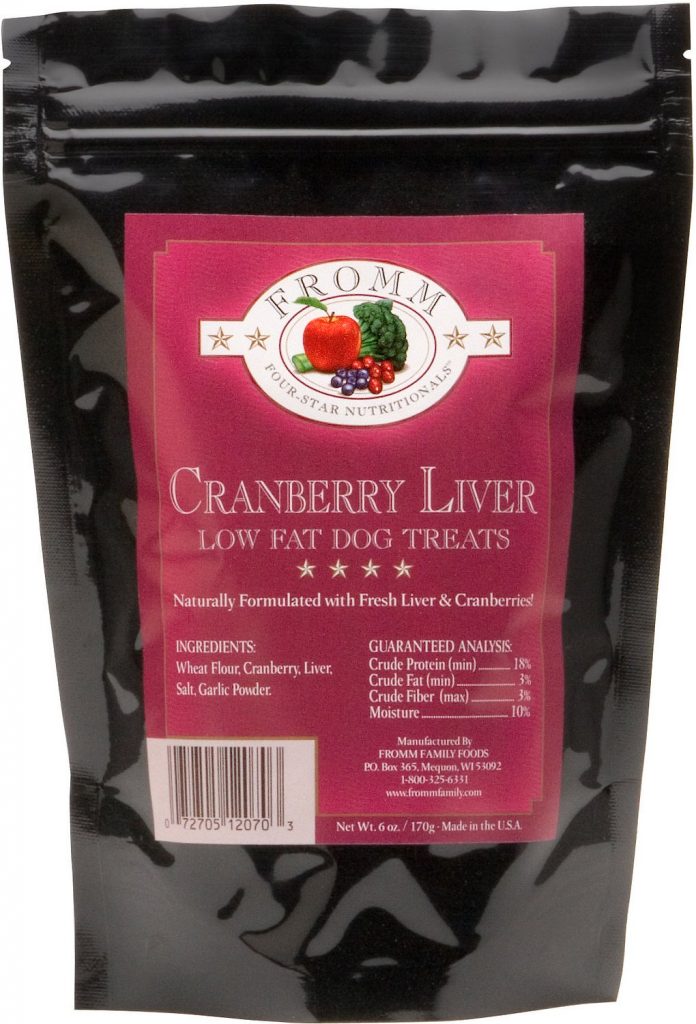 Fromm Four-Star Nutritionals Cranberry Liver Low Fat Dog Treats