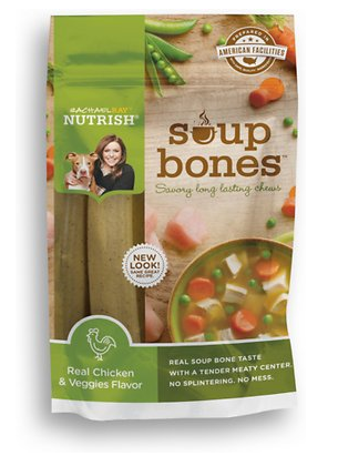 Rachael Ray Nutrish Soup Bones Chicken & Veggies Flavor Chews Dog Treats