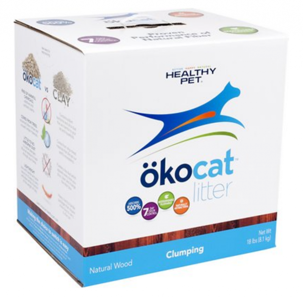 Okocat Natural Wood Clumping Cat Litter box - Chewy.com